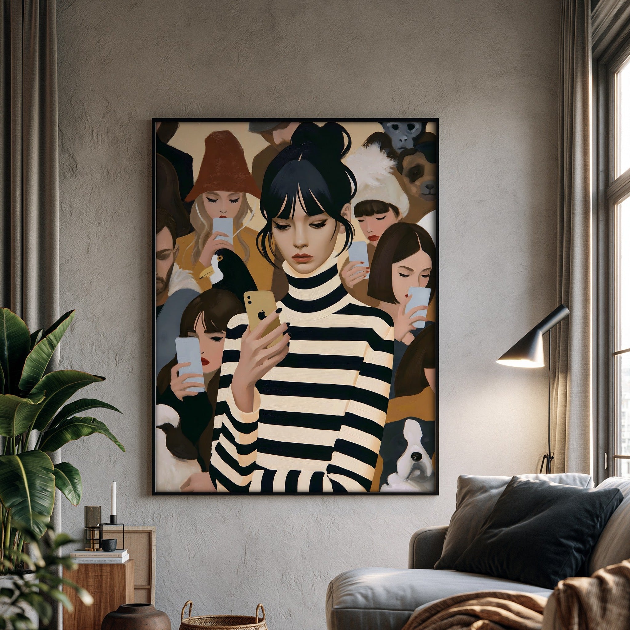 Velvet Driftline — art print by paintmoon