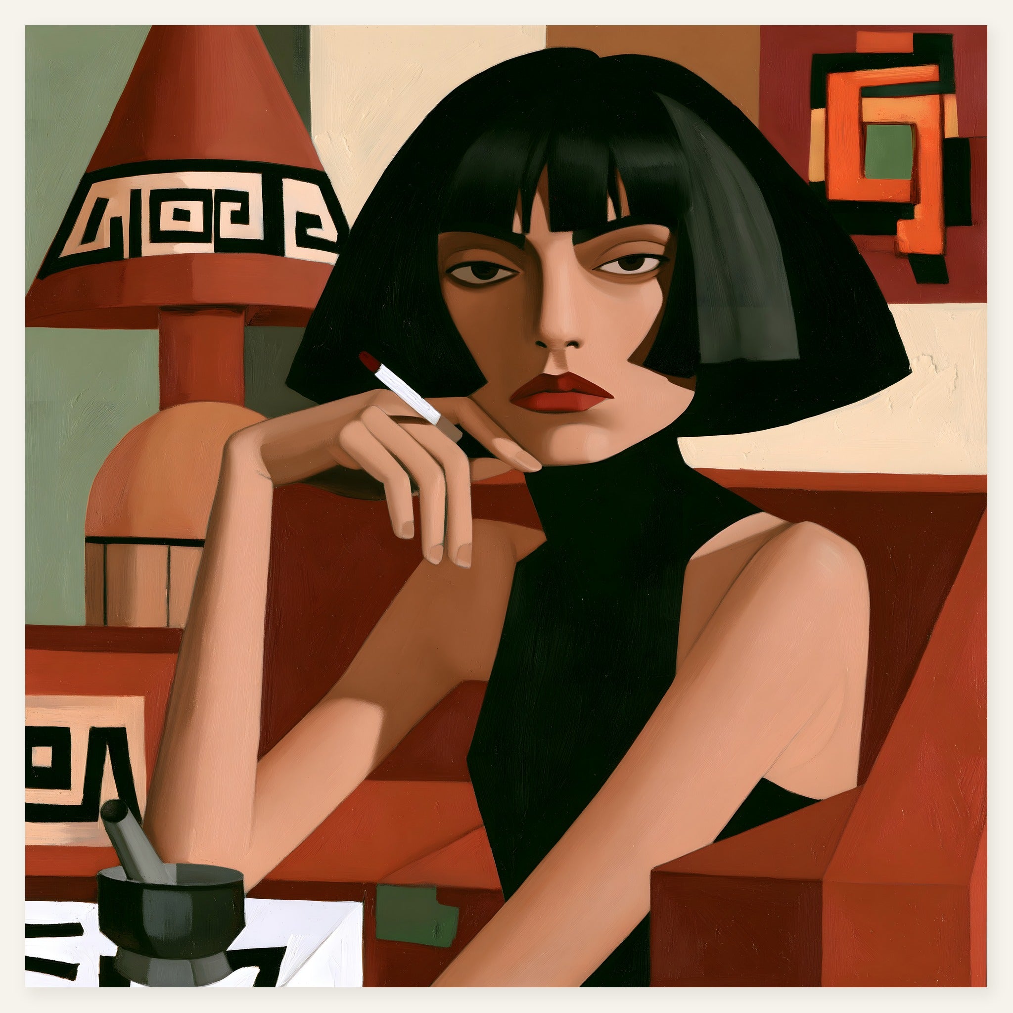 Hold the Sigh — art print by paintmoon