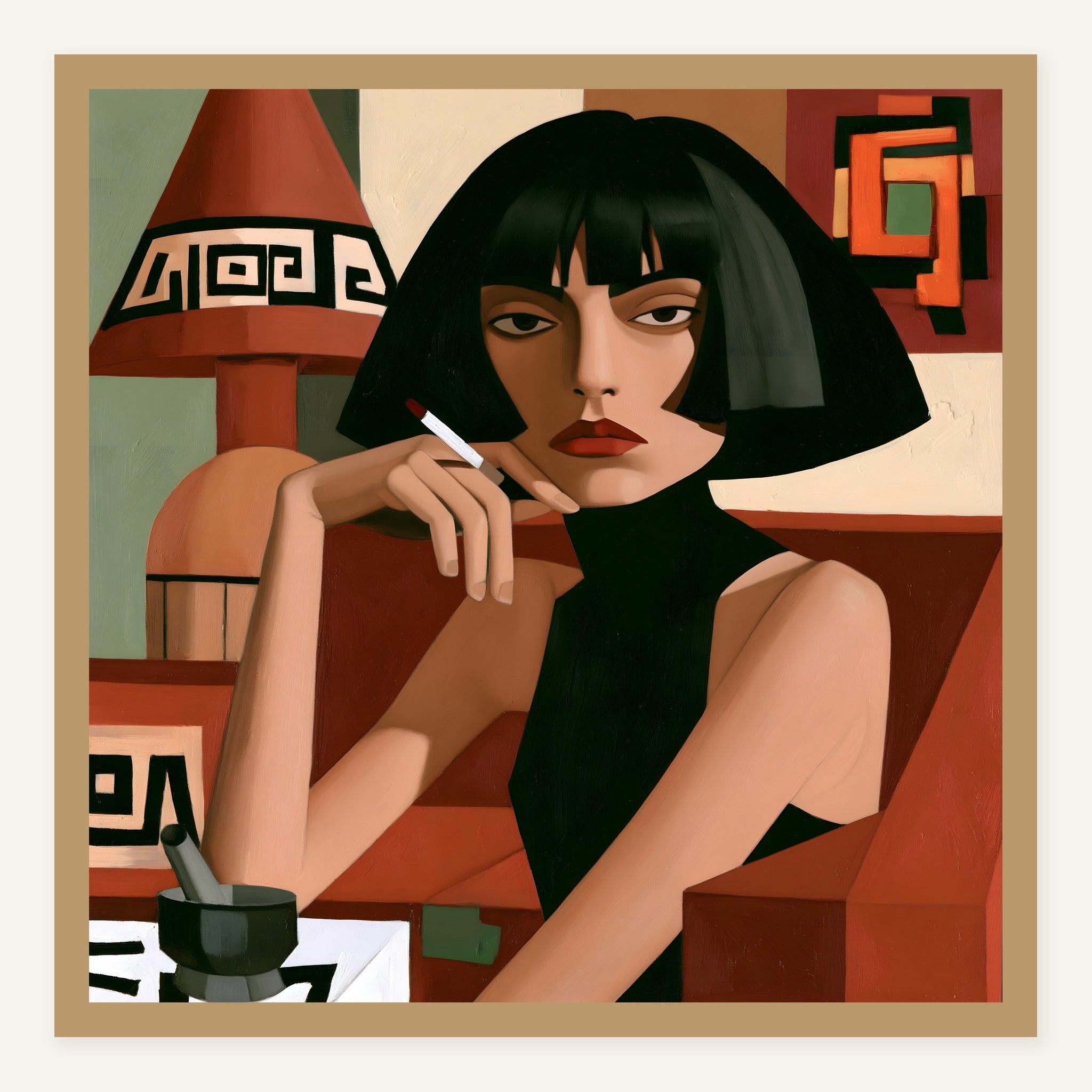 Hold the Sigh — Wood frame