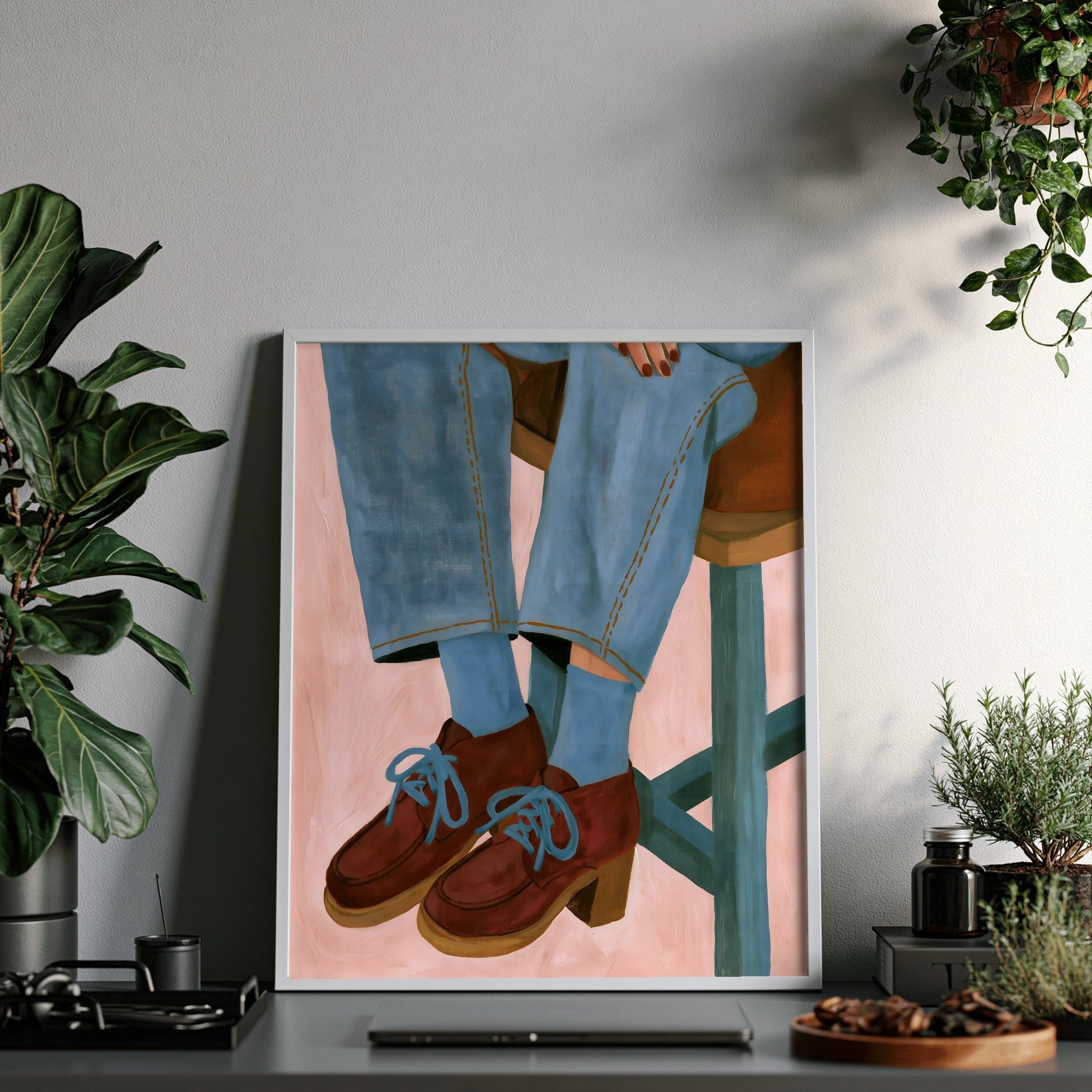 Nowhere Tilt — art print by paintmoon