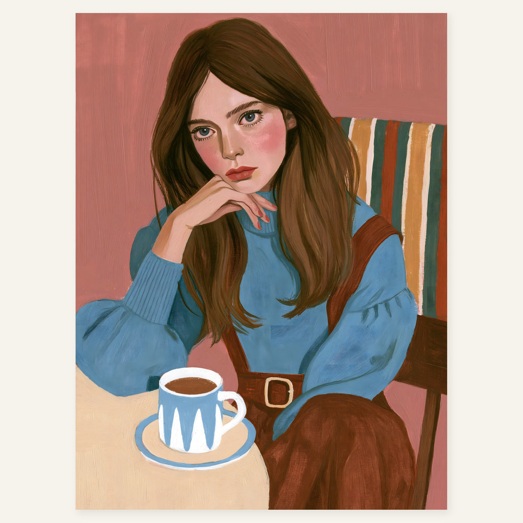 Blue Cupside — art print by paintmoon