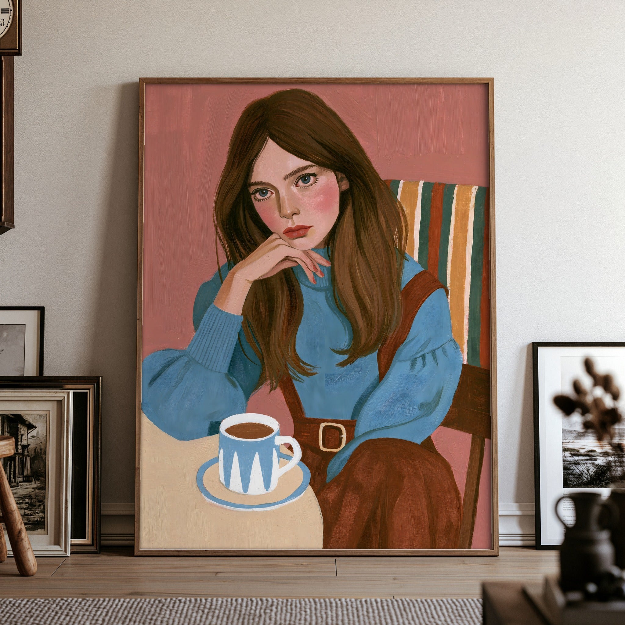 Blue Cupside — art print by paintmoon