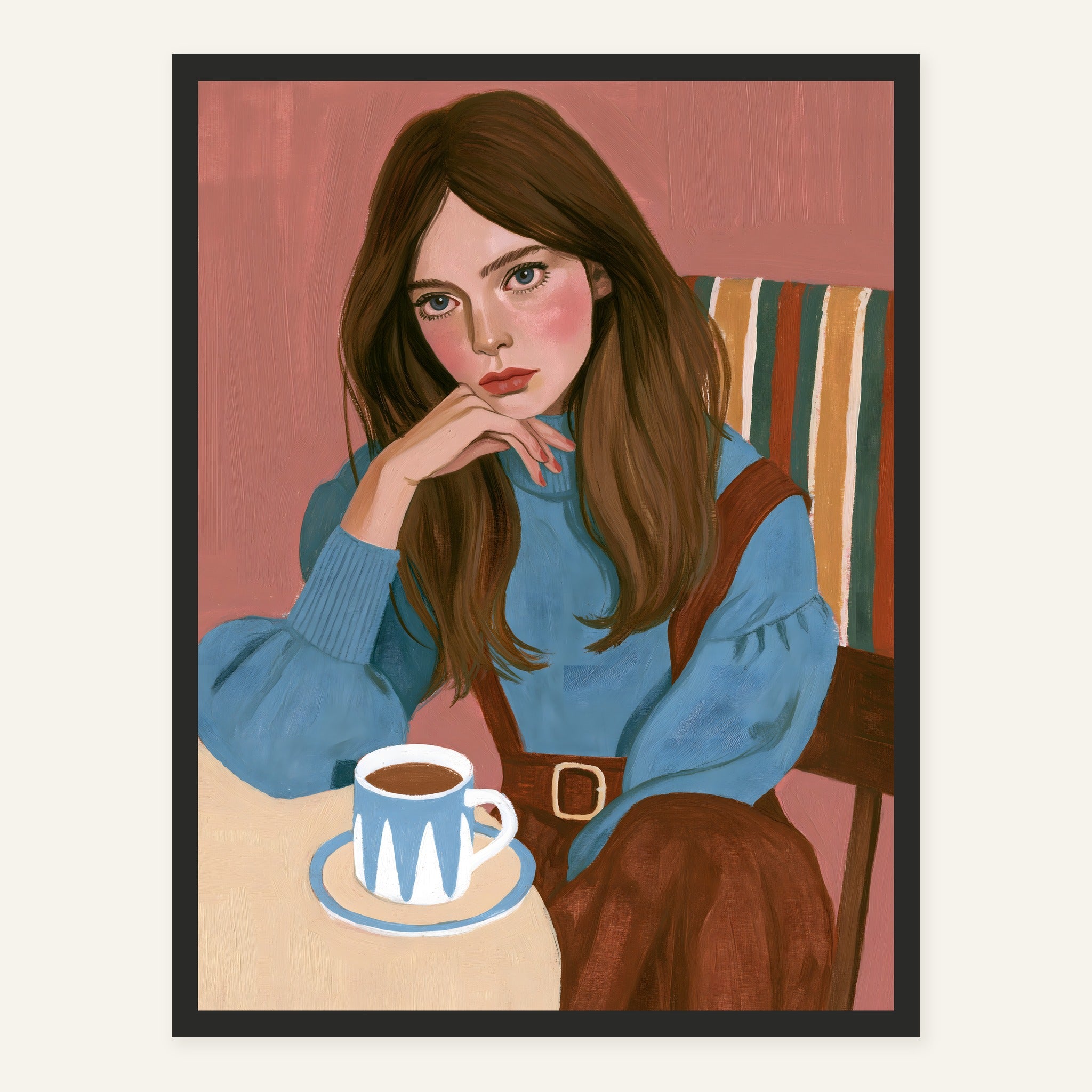 Blue Cupside — Black frame