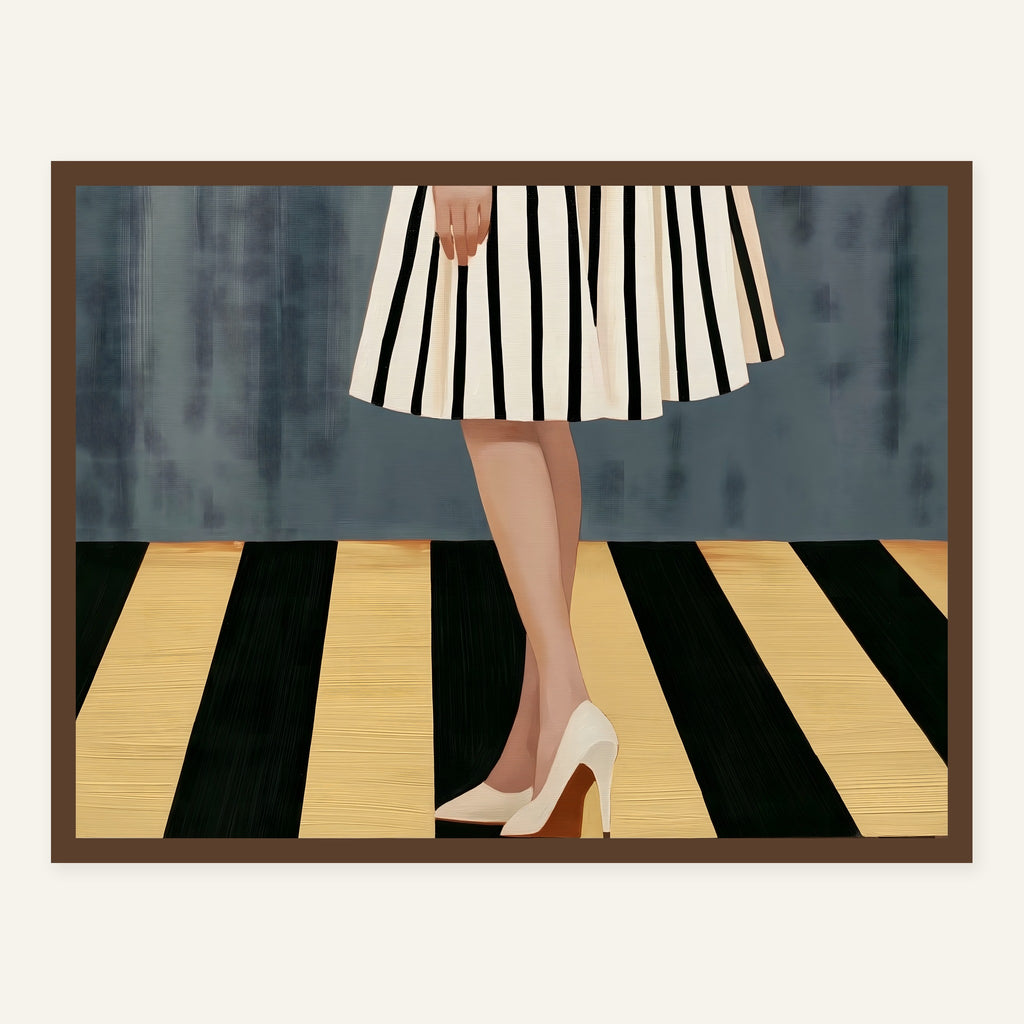 Late Stepwise — Dark wood frame