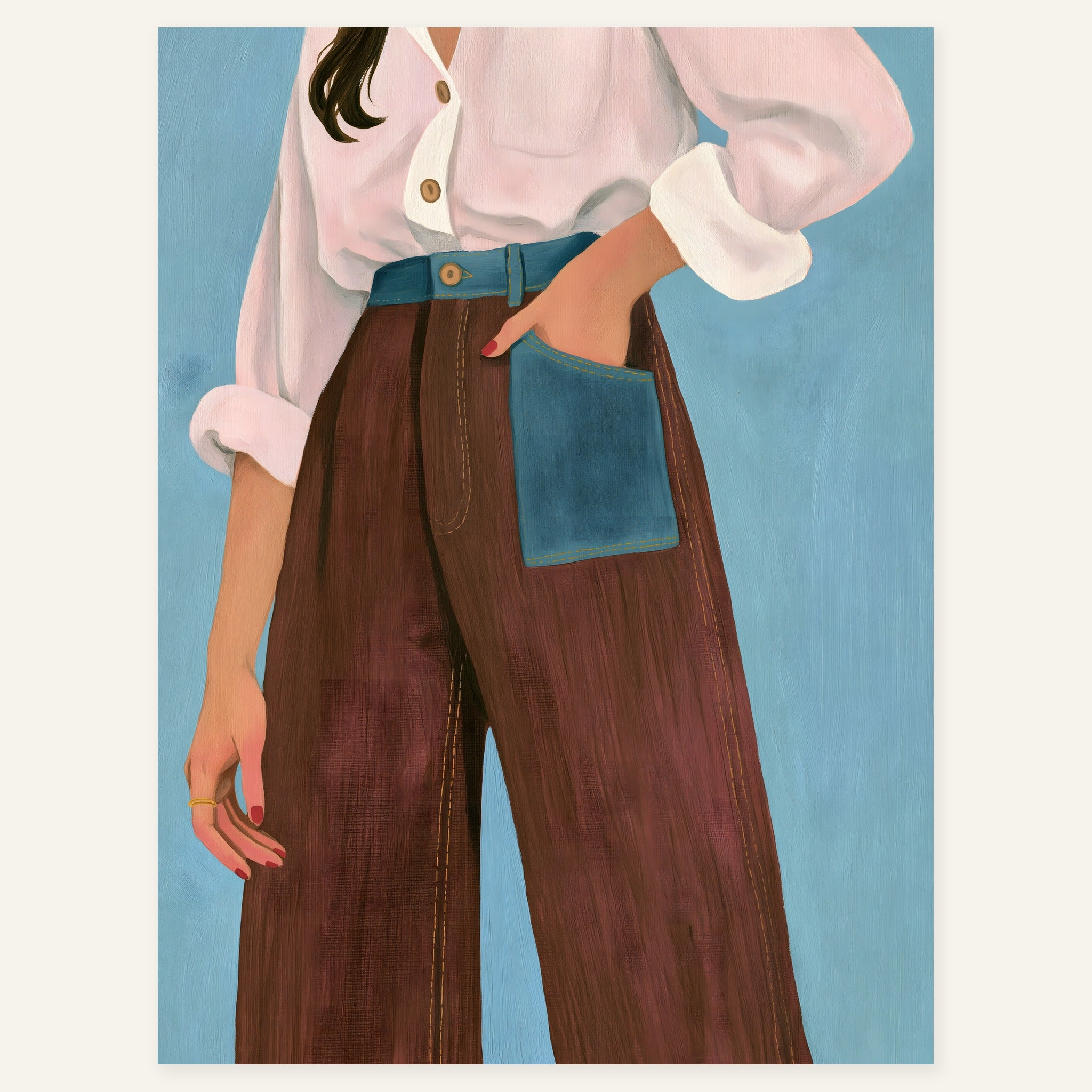 Sideward Hold — art print by paintmoon