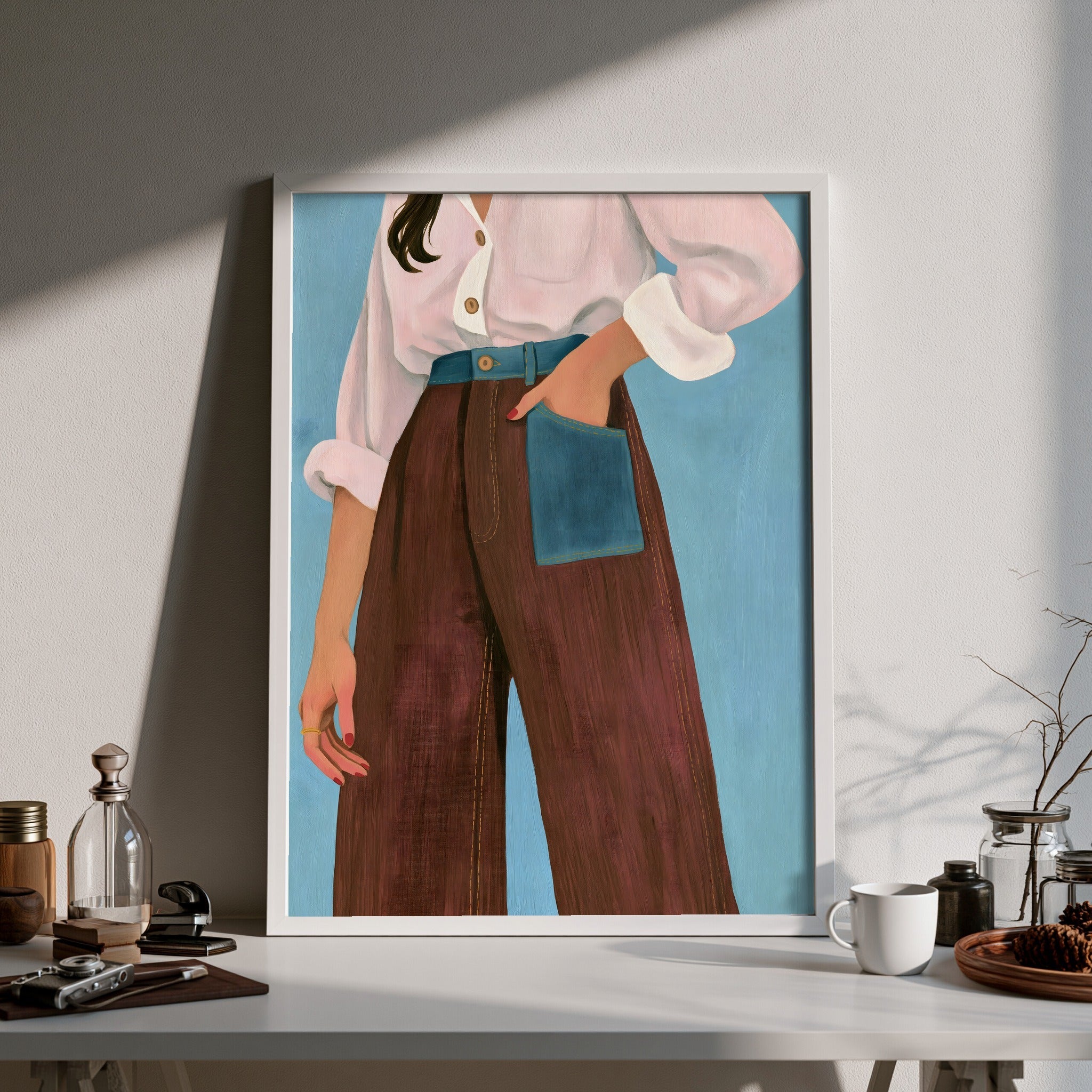 Sideward Hold — art print by paintmoon