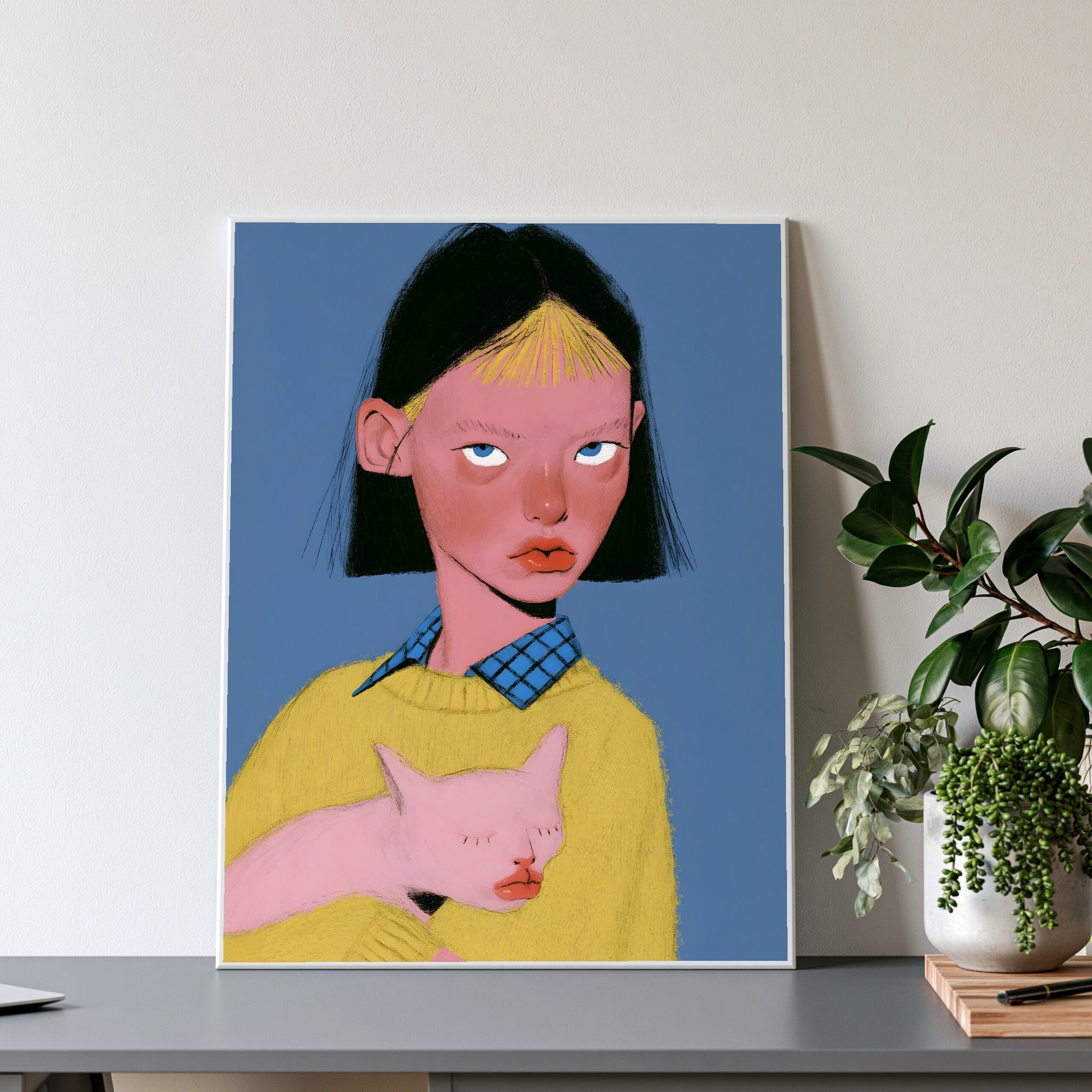 Somewhere Soft — art print by paintmoon