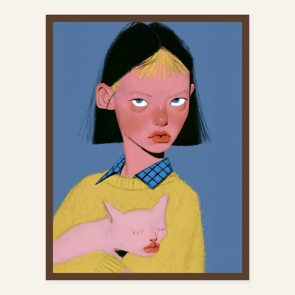 Somewhere Soft — Dark wood frame