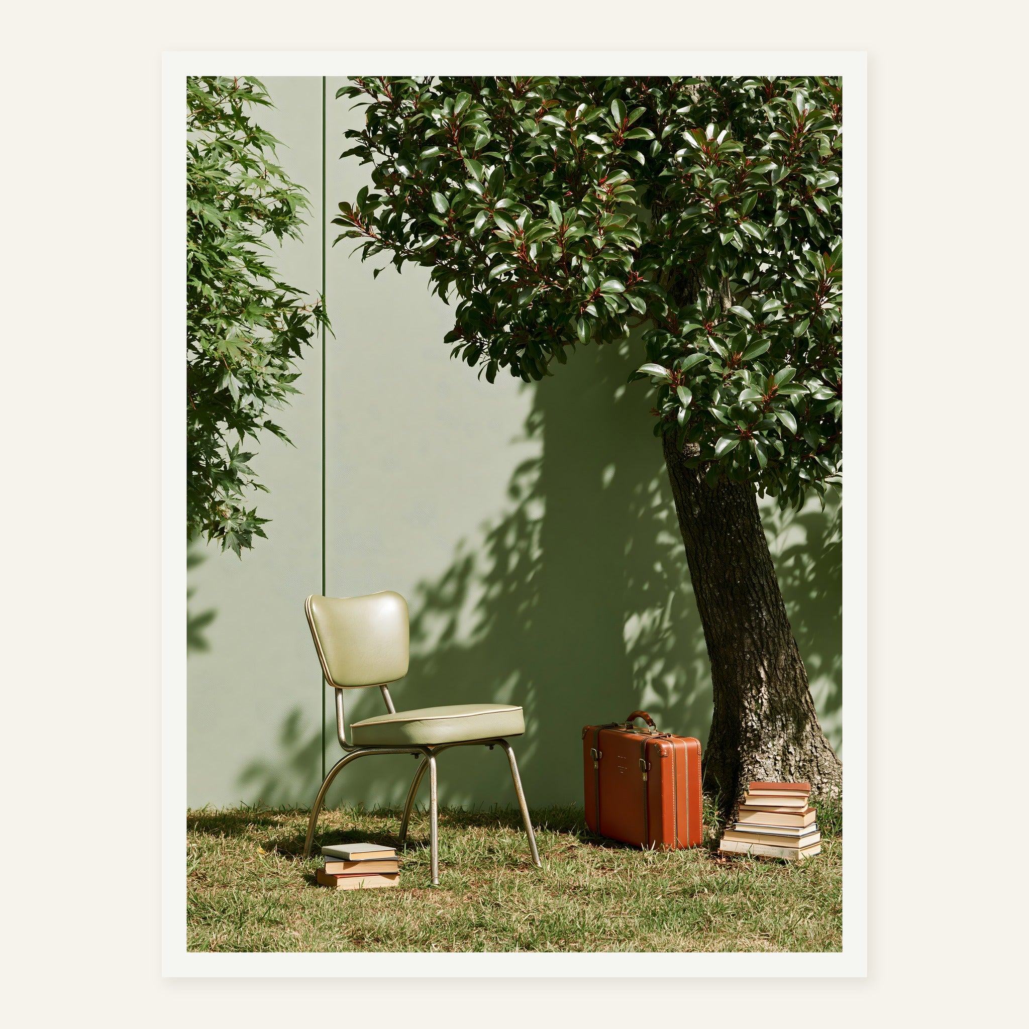 Under the Leaves — White frame