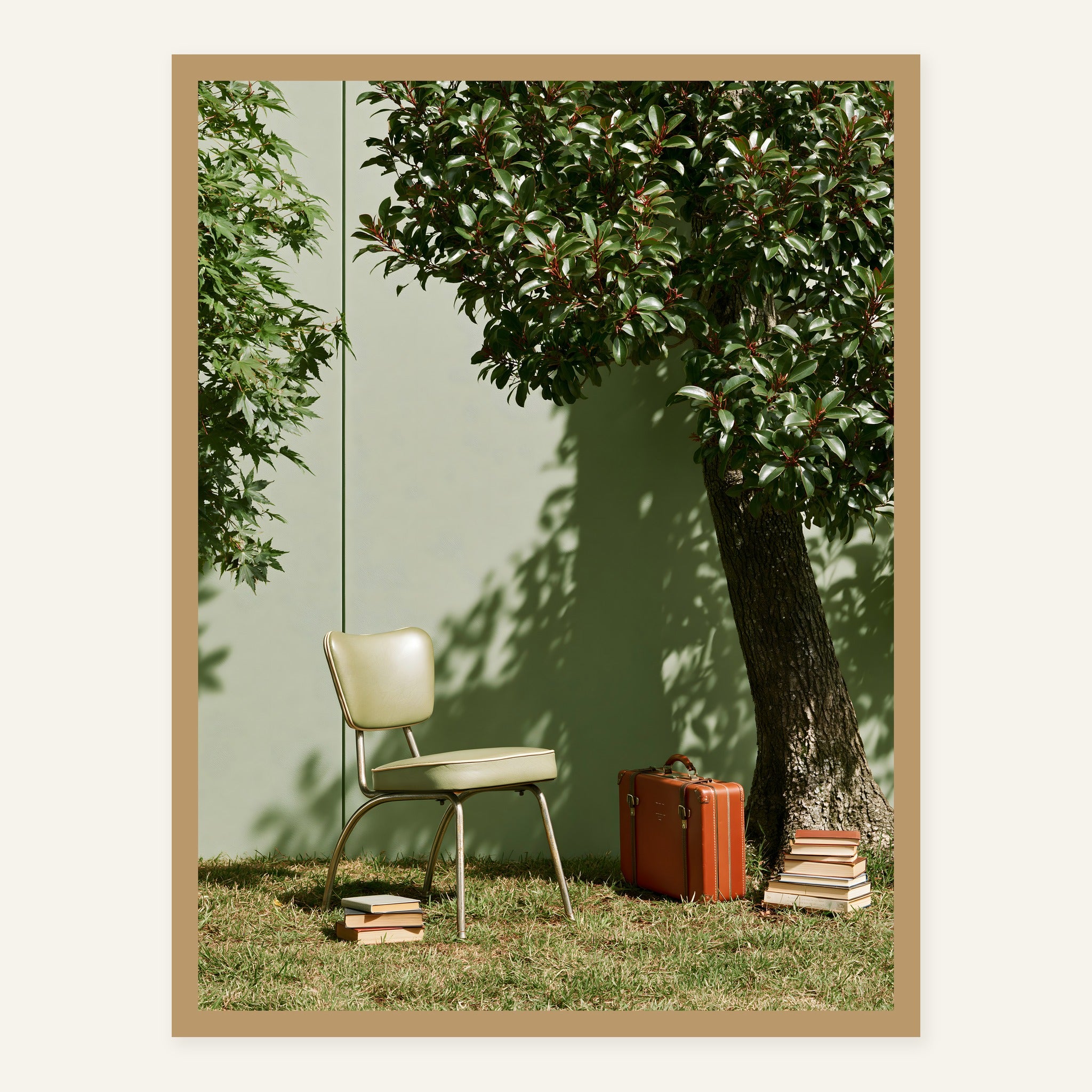 Under the Leaves — Wood frame