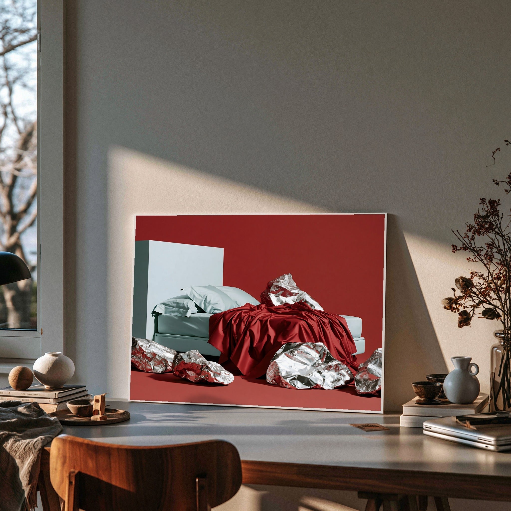 Crimson Layover — art print by paintmoon