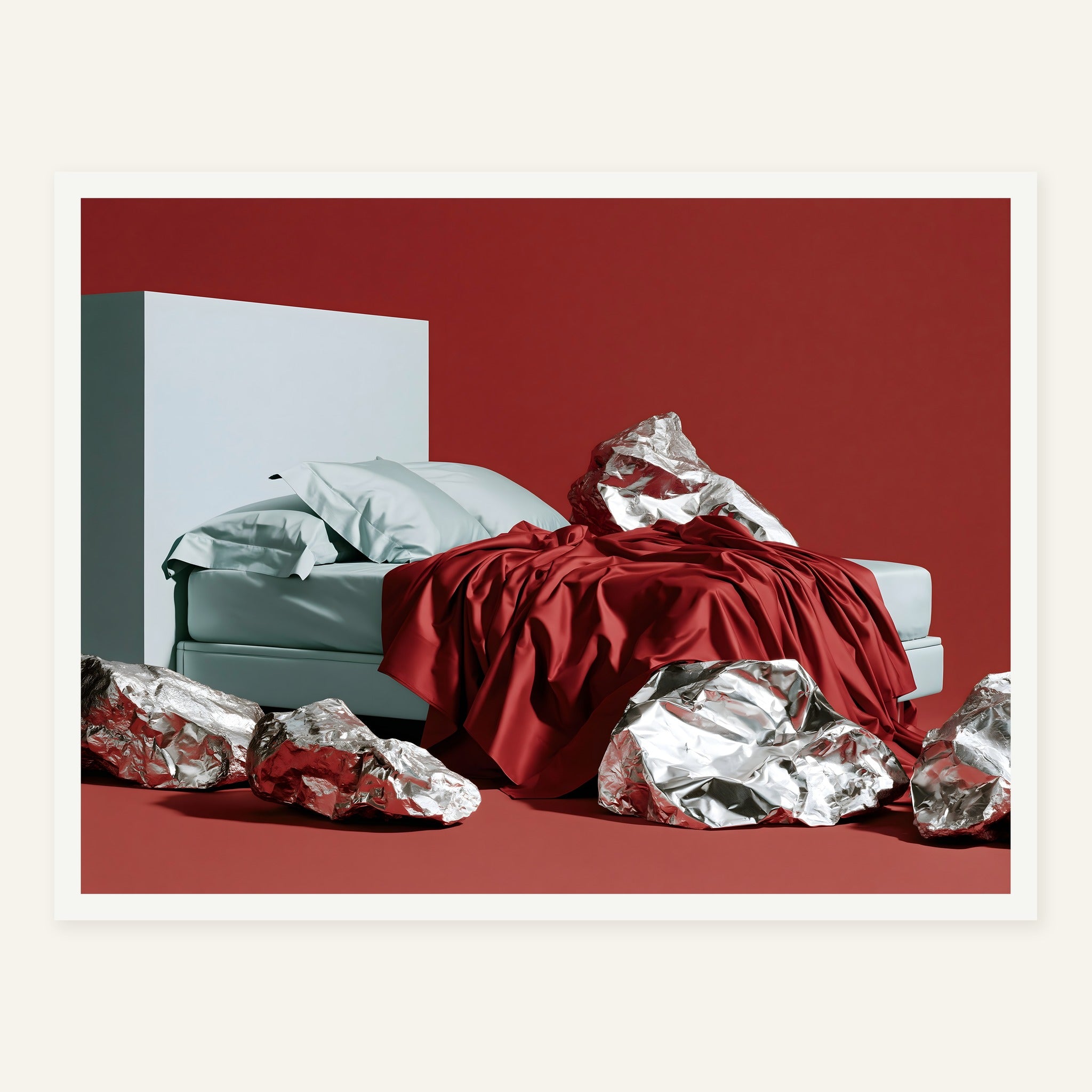 Crimson Layover — White frame