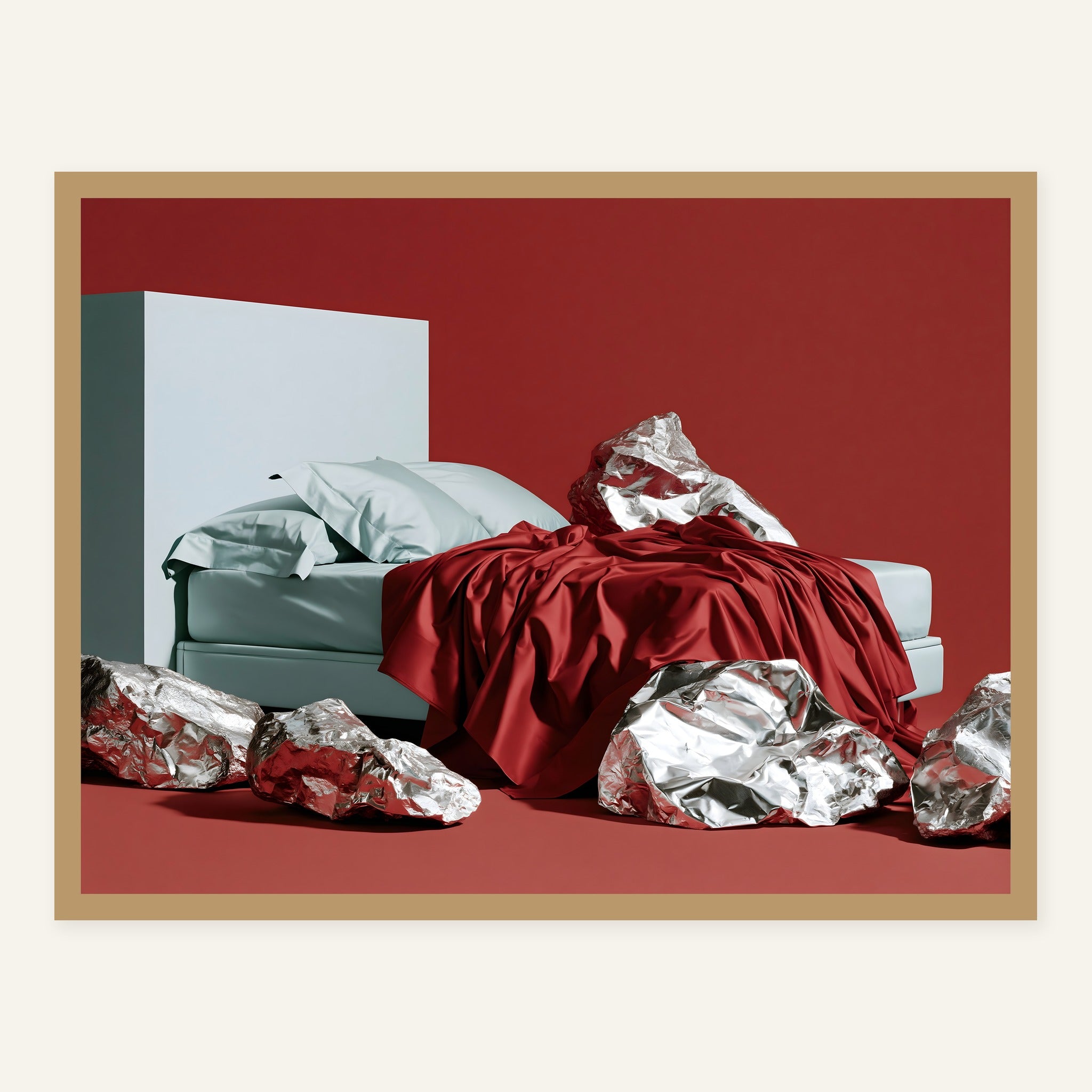 Crimson Layover — Wood frame