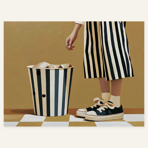 After the Checkout — art print by paintmoon
