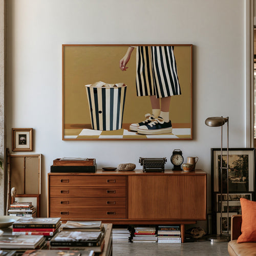 After the Checkout — art print by paintmoon