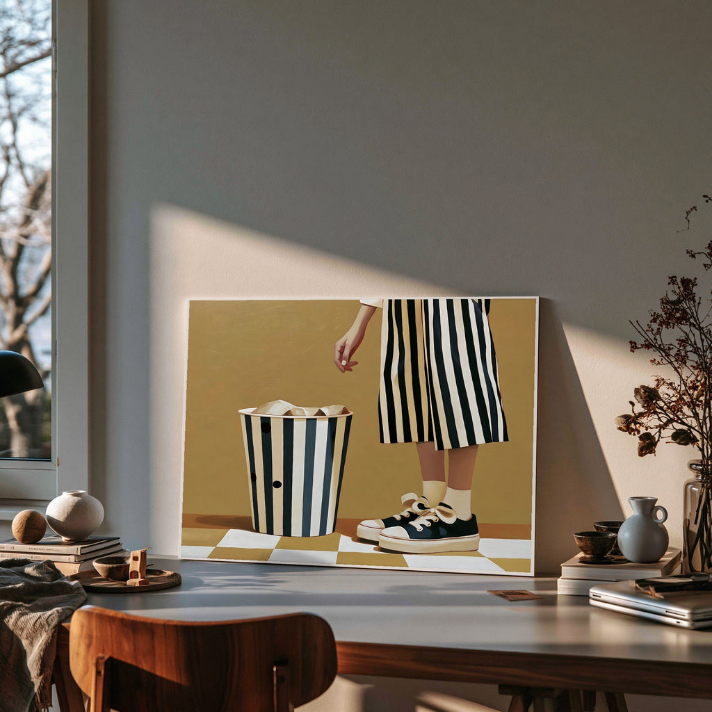 After the Checkout — art print by paintmoon