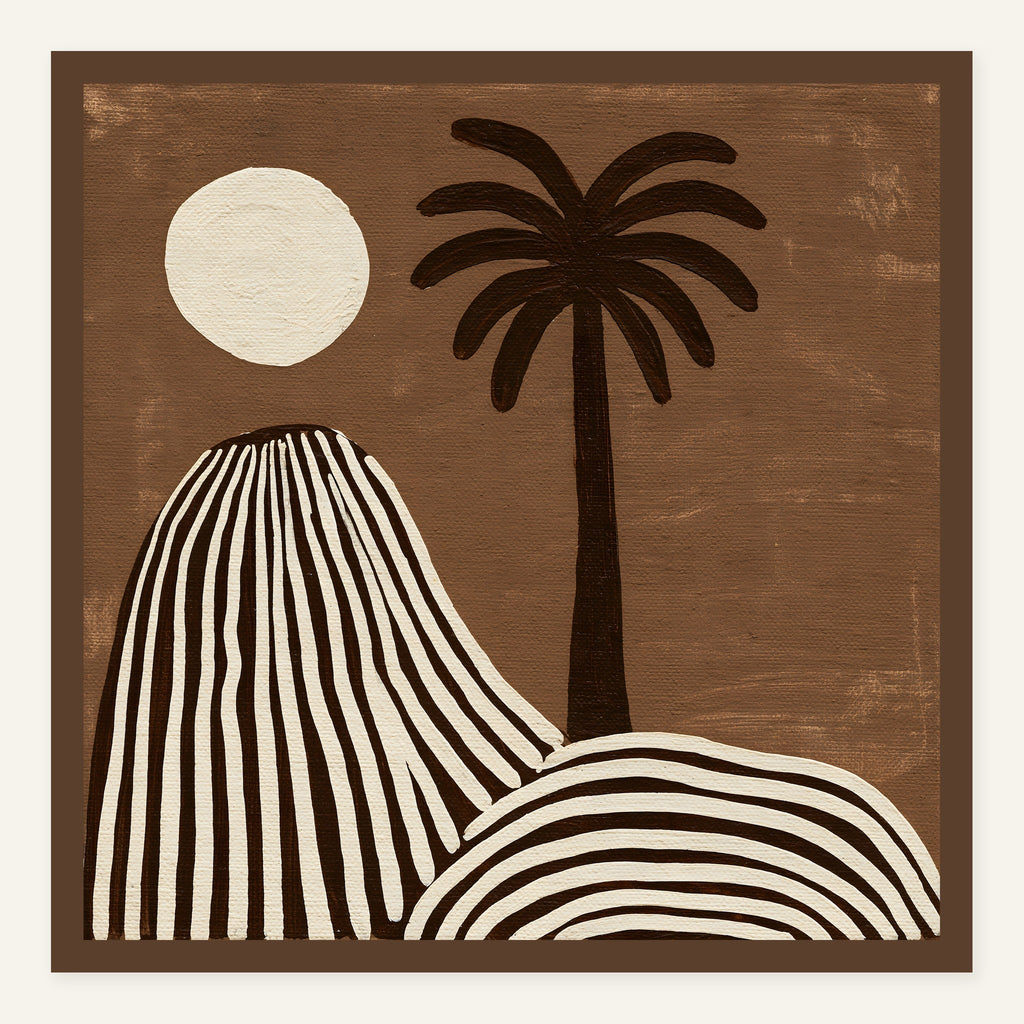 Unfolding Pulse — Dark wood frame