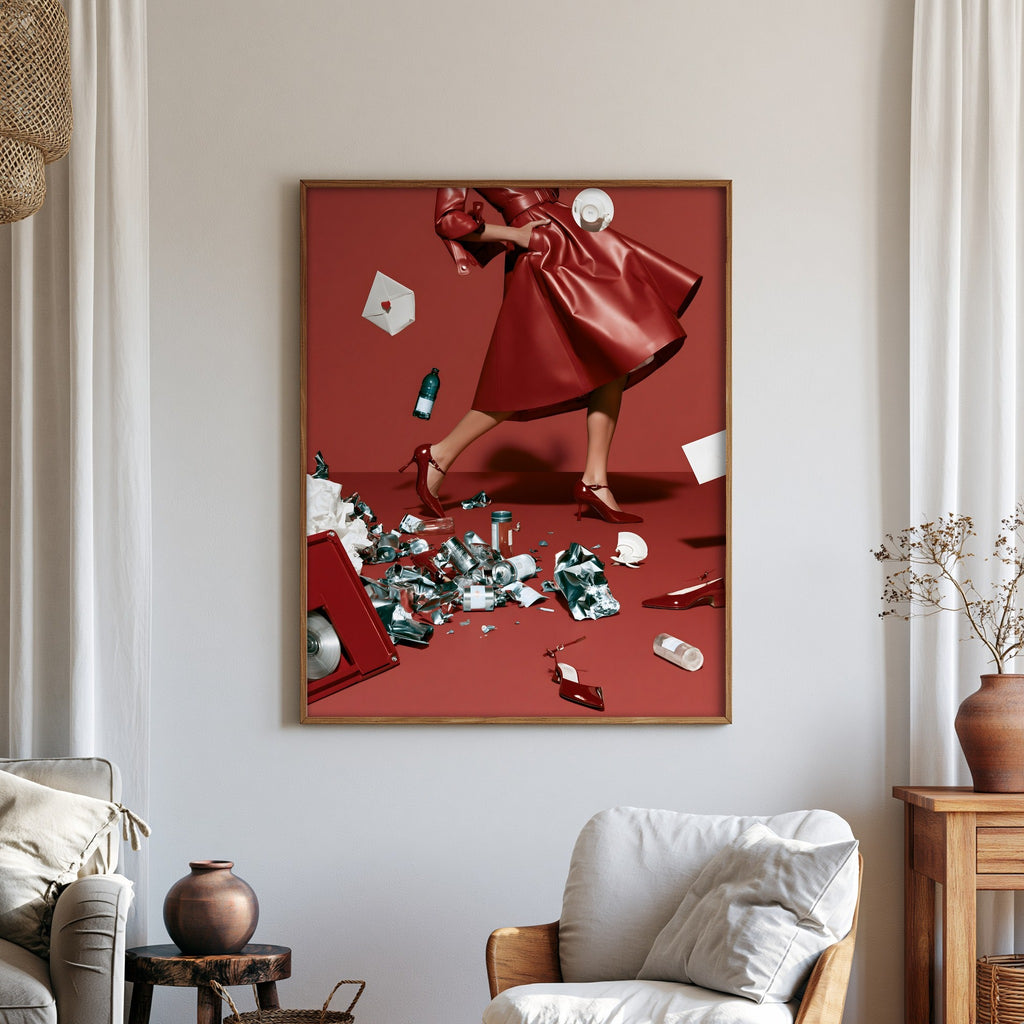 Striding In — art print by paintmoon