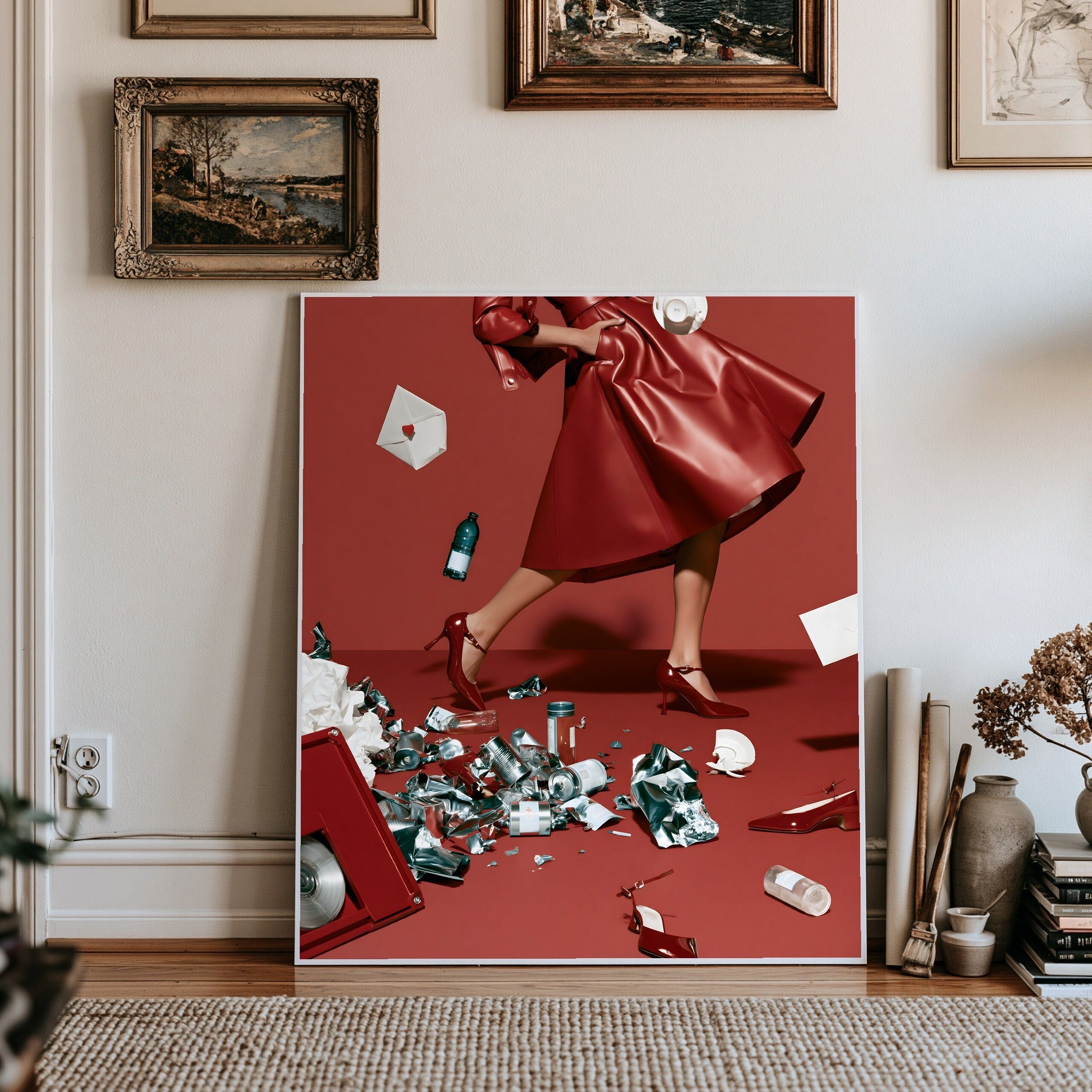 Striding In — art print by paintmoon