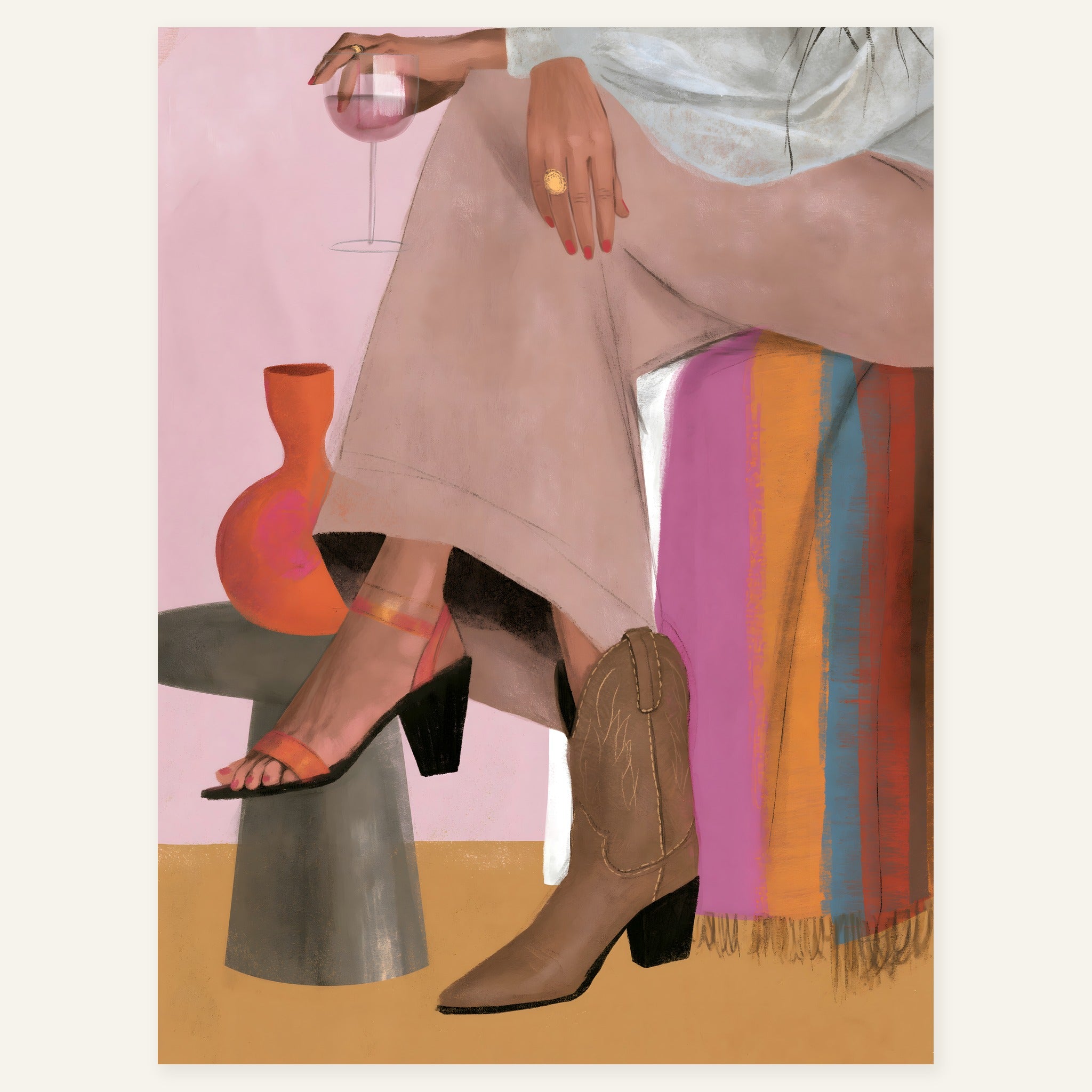 Velvet Footfall — art print by paintmoon