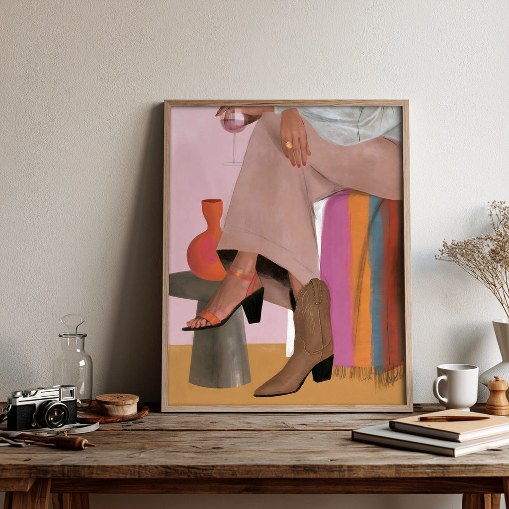 Velvet Footfall — art print by paintmoon