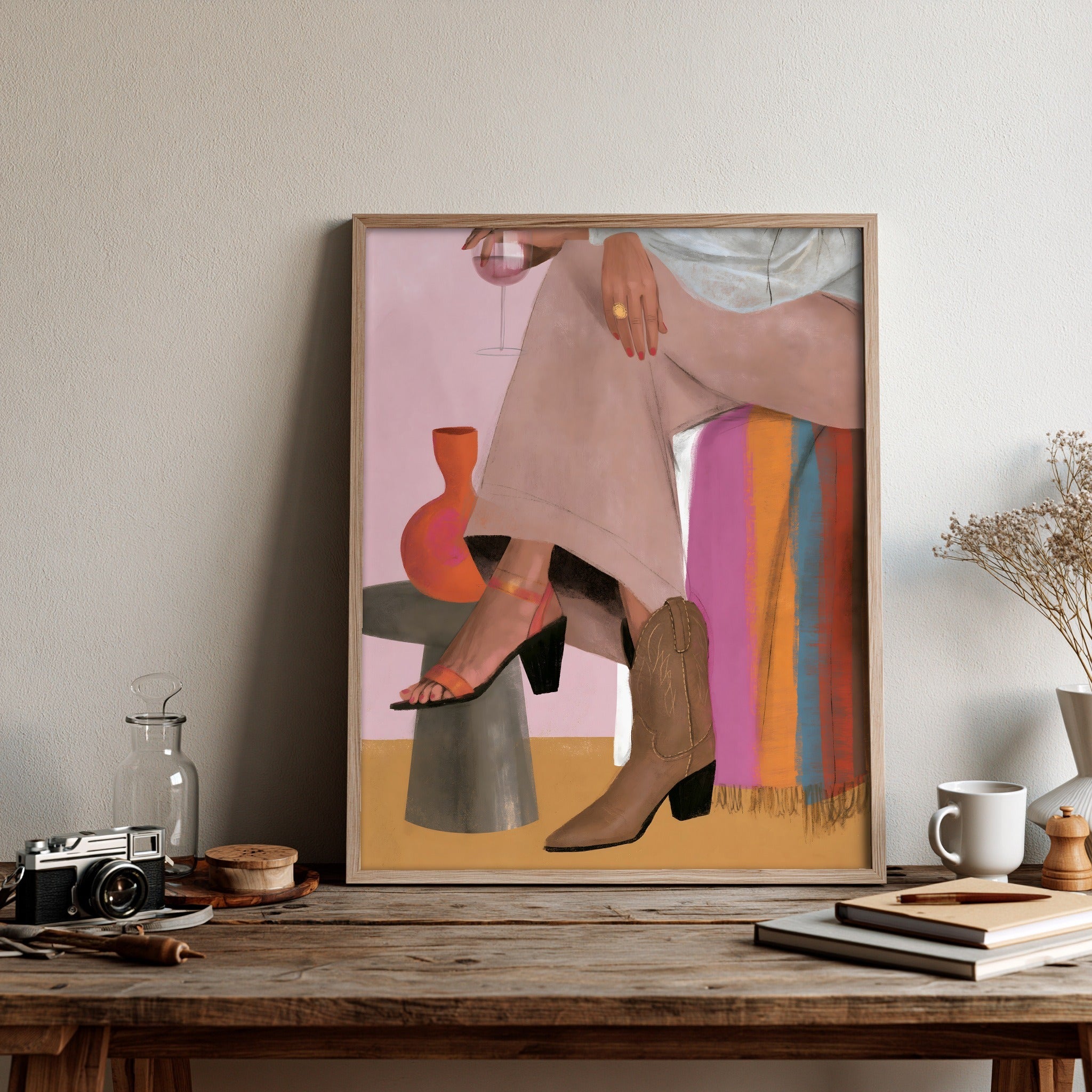 Velvet Footfall — art print by paintmoon