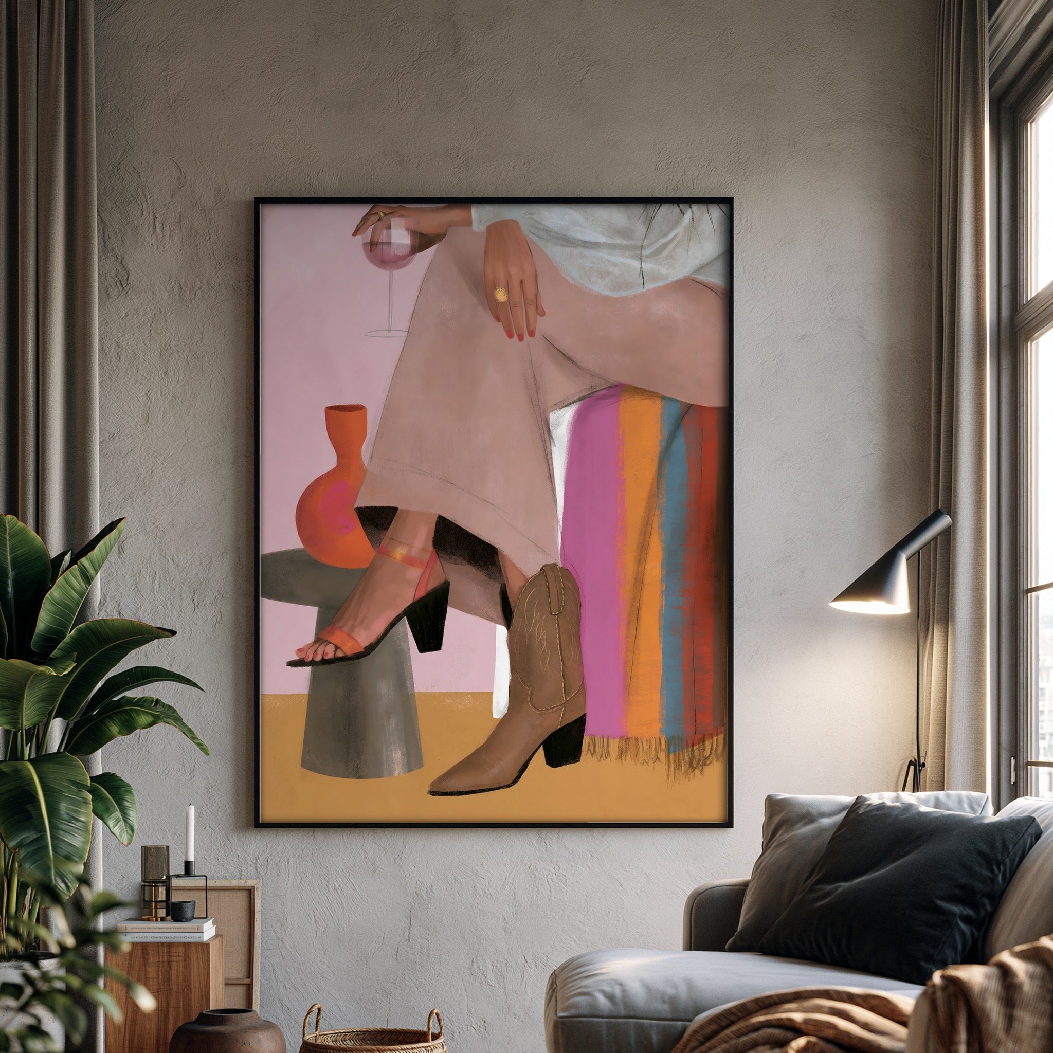 Velvet Footfall — art print by paintmoon