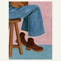 Cushion Backstep — art print by paintmoon