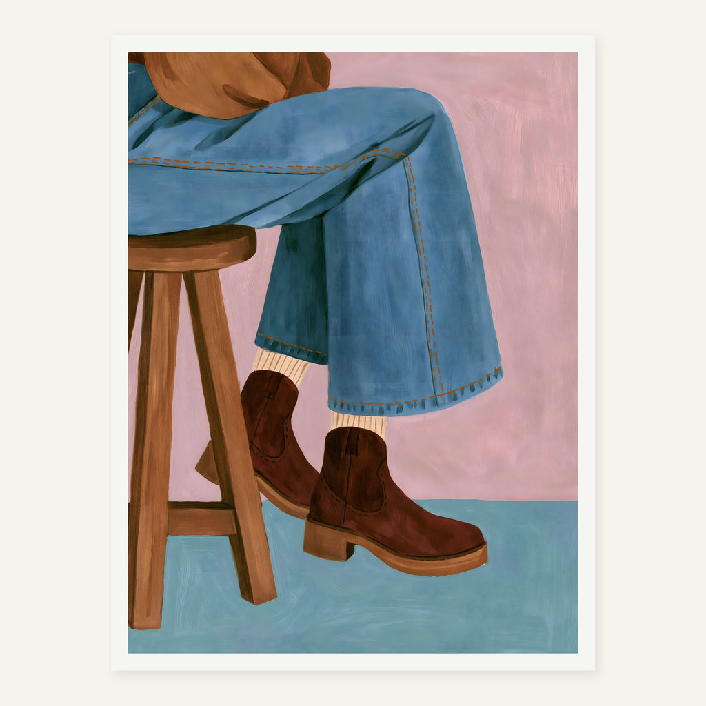 Cushion Backstep — White frame