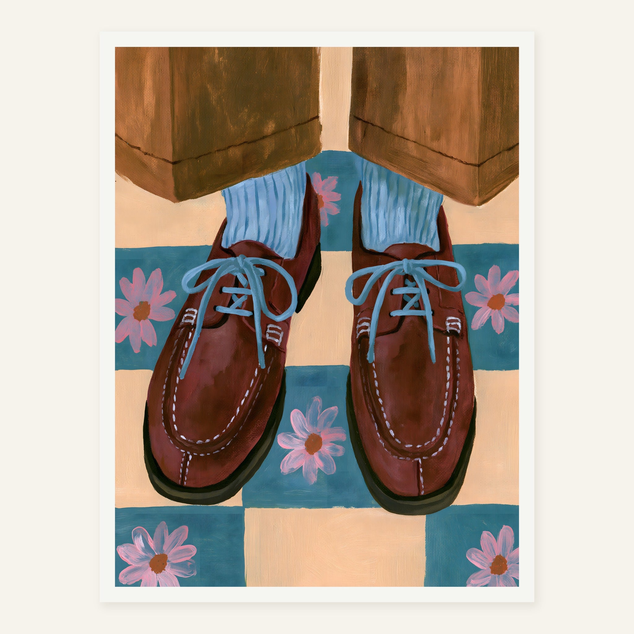 Velvet Afterstep — White frame