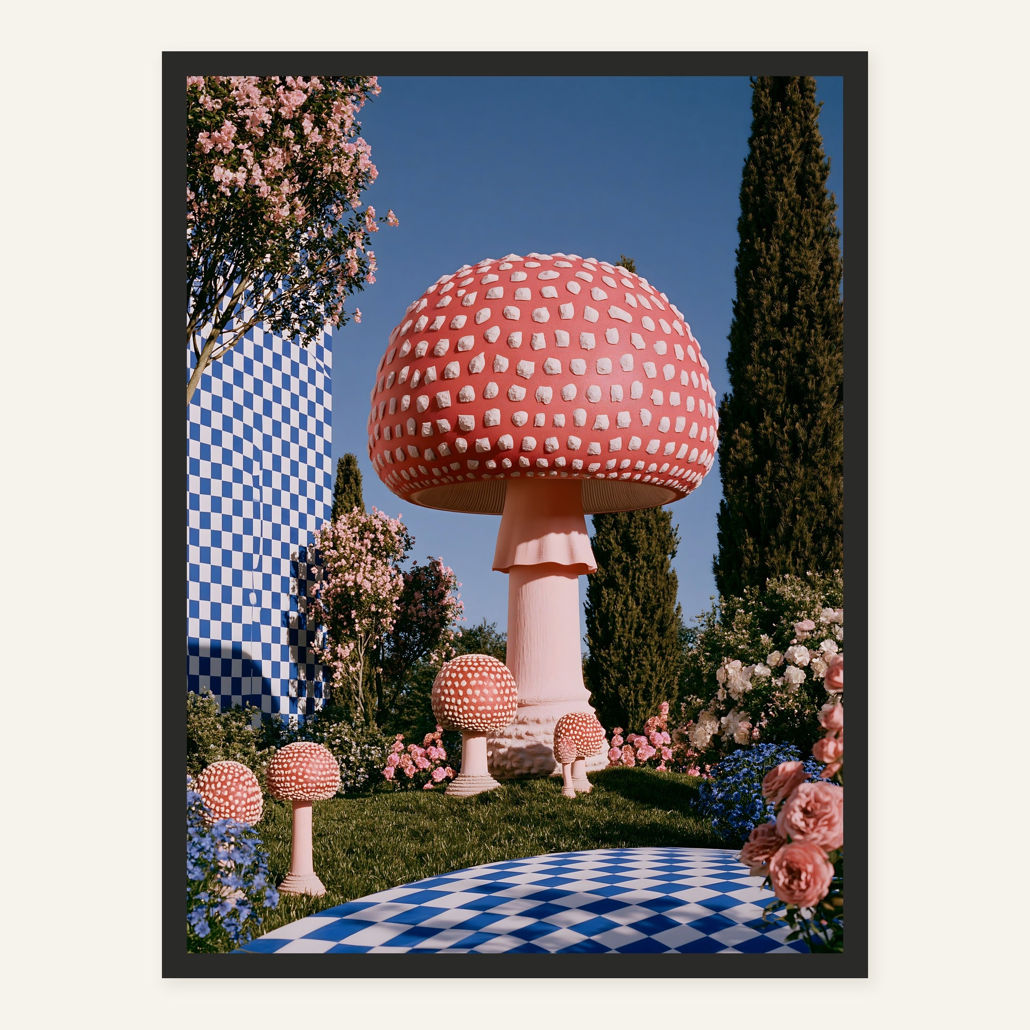 Gingham Grotto — Black frame